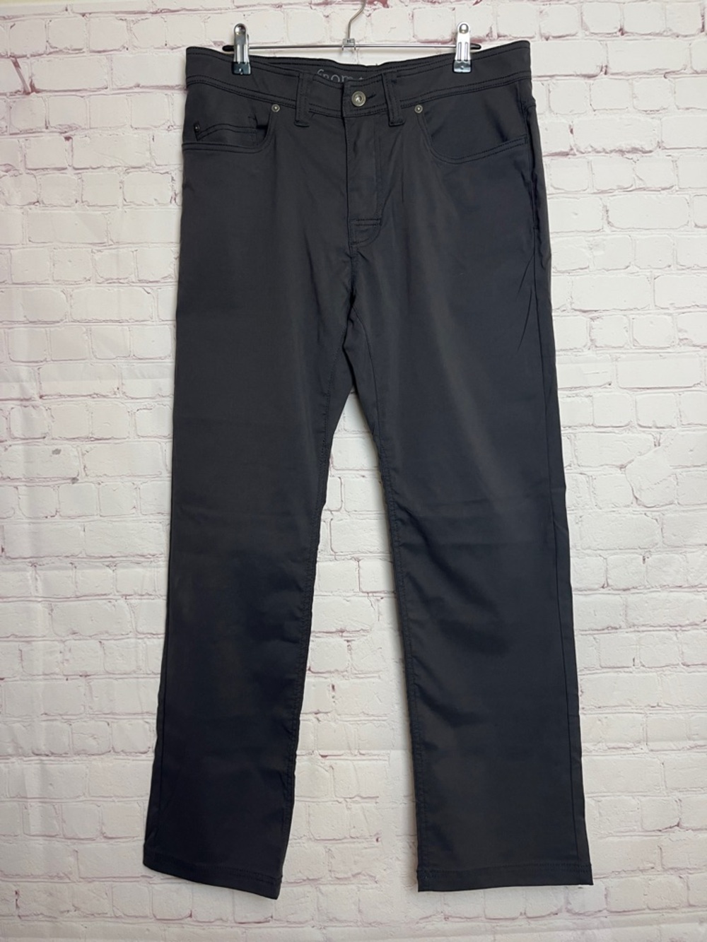 Prana 5 Pocket Slim Fit Pants in Grey